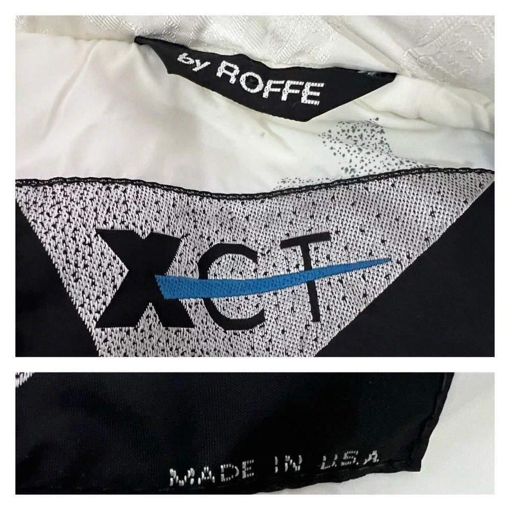Vtg 90s Roffe XCT Ski Jacket by XCT Women Sz 8 White Thinsulate USA‎ Gorpcore